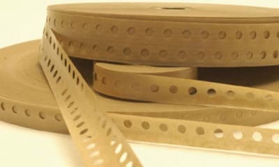 Гумированная лента для шпона (Veneer Tape)  20 мм perf 2 White