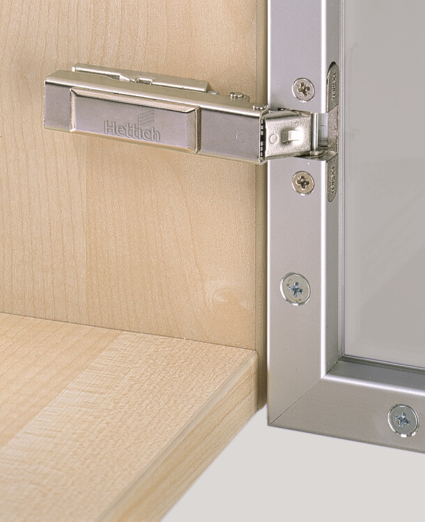 Петля Hettich, 1064108 Intermat 9936 Alu-T22/26-16,  для вкладных дверей, угол открывания 95 градусов
