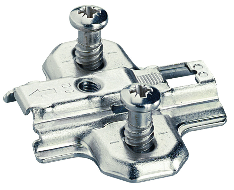 107162602 Монтажная планка Hettich, 1071626 для Intermai/Ecomat 1,5 мм с евровинтами