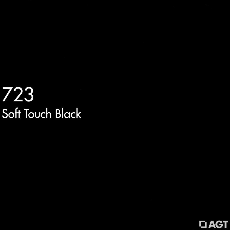 МДФ Черный soft touch 723  2800*1220*18 (матовый) AGT 2гр