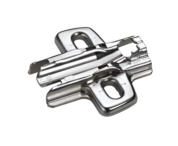 907157602 Крестовая ответная планка HETTICH Sensys, D=1,5, без винтов, под саморезы, (37/32 мм), никель