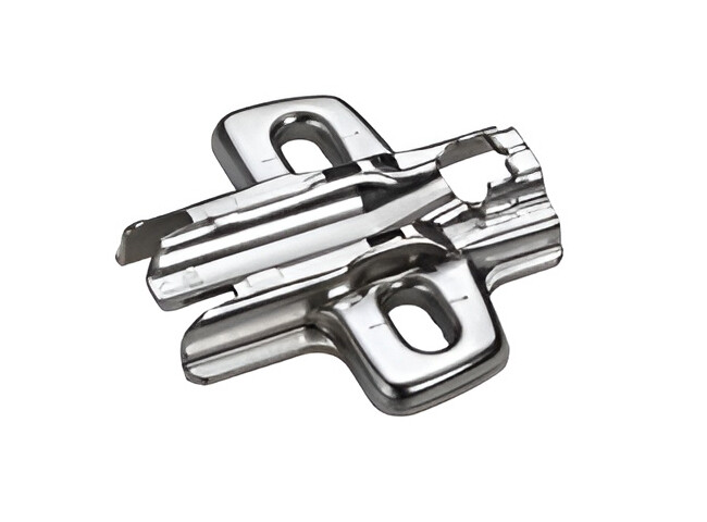907157702 Крестовая ответная планка HETTICH Sensys, D=3, без винтов, под саморезы, (37/32 мм), никель