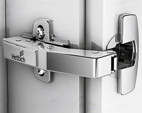 908802101 Петля HETTICH Sensys 8639I W90 (B4) 95°, под фальш. панель, для дверей 15-28 мм, вкладная, с доводчиком, диаметр 35 мм, под саморезы, никель