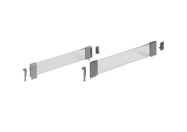 Комплект со стеклом и адаптером HETTICH DesignSide, H 144мм, NL 420мм, серый, (V1)