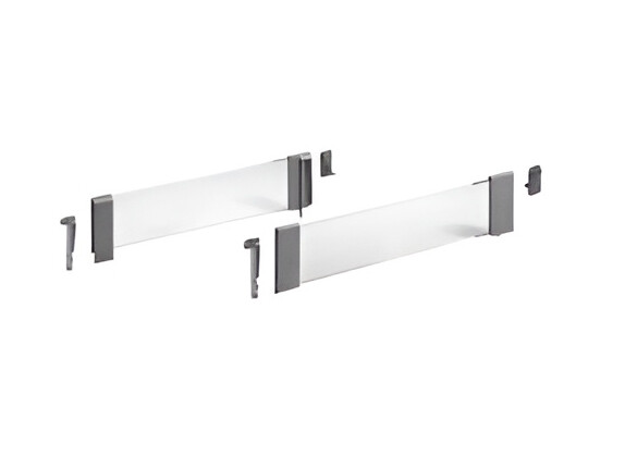 Комплект со стеклом и адаптером HETTICH DesignSide, H 176мм, NL 470мм, серый, (V1)