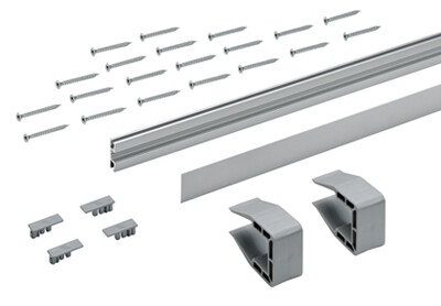 Комплект профилей Hettich, SLIDELINE M, L3000,H18, серебристый