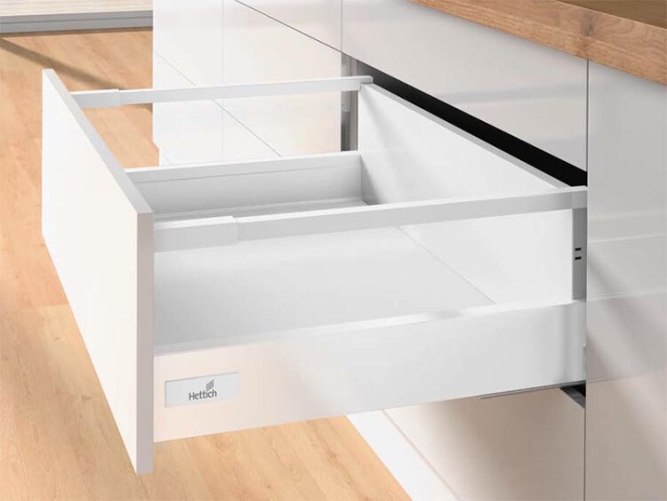 Комплект короба InnoTech Atira полного выдв. Sylent System, 260*176, Релинги, Белый