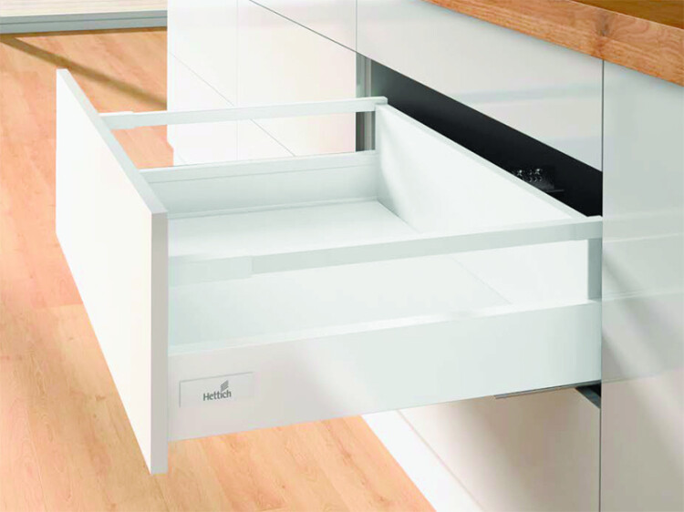 Комплект короба InnoTech Atira частичного выдв. Sylent System, 470*144, Релинги, Белый