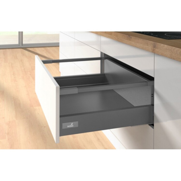 Комплект короба InnoTech Atira полного выдв. Silent System, 470*176, Релинги, Антрацит