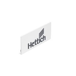 Заглушка на боковину AvanTech YOU, с логотипом Hettich, Белая