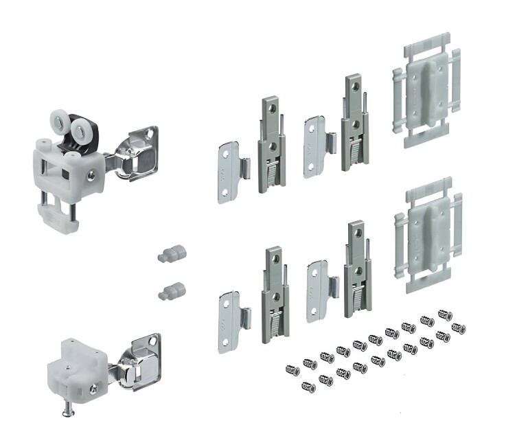 Комплект Фурнитуры WINGLINE L 12 кг, самозак, R, с петлями (9237906+9283871(9071205+9071627)