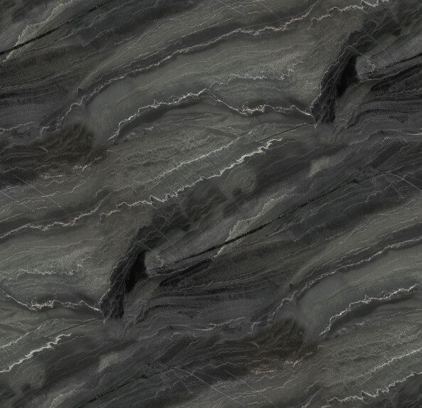 Пристенная панель Слотекс 8111/Pt Azurita black 4200×600×10