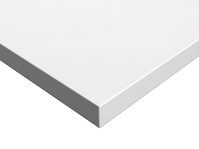 Плита МДФ Alvic Luxe 1240*18*2750 мм, глянец белый полар (Blanco Polar)