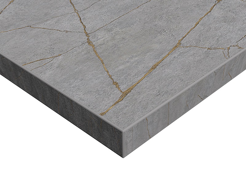 Плита ЛДСП Alvic SYNCRON 1240×18×2750 мм, керамика золото 02 (Porcelain Gold 02 JA), двустороннее тиснение — фото 2